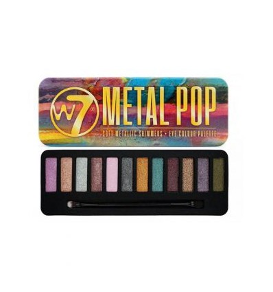 W7 METAL POP SOFT METALLIC PALETA 12 SOMBRAS 15,6 g