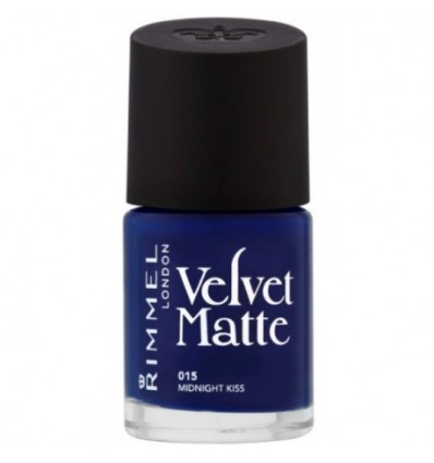 RIMMEL LONDON VELVET MATTE ESMALTE 015 MIDNIGHT KISS 12 ml