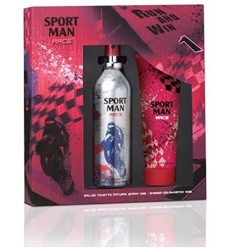 SPORT MAN RACE EDT 115 ml SPRAY + GEL- CHAMPU 100 ml