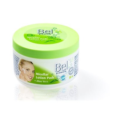 BEL PREMIUM. DISCOS HÚMEDOS DESMAQUILLANTES MICELARES + ALOE VERA. 30 UNIDADES