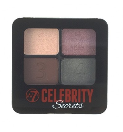 W7 CELEBRITY SECRETS EYE PALETTE SULTRY 4 sombras 5 g