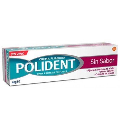 POLIDENT CREMA FIJADORA PARA PRÓTESIS DENTAL SIN SABOR 40 ML