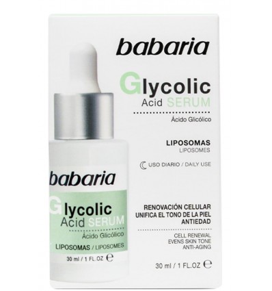 BABARIA GLYCOLIC ACID SERUM FACIAL RENOVADOR CELULAR 30 ml