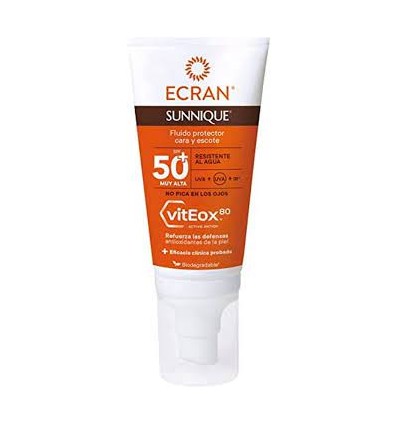 ECRAN SUN FLUIDO PROTECTOR CARA Y ESCOTE SPF 50 50 ml