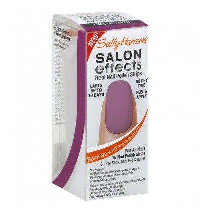 SALLY HANSEN SALON EFFECTS REAL NAIL POLISH STRIPS 130 VIOLET NIGHT