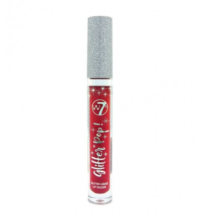 W7 GLITTER POP! LIQUID LIP RADIOACTIVE RED