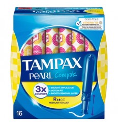 TAMPAX PEARL COMPACK REGULAR 16 UNIDADES