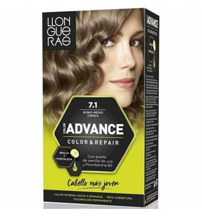 LLONGUERAS ADVANCE TINTE 7.1 RUBIO MEDIO CENIZA