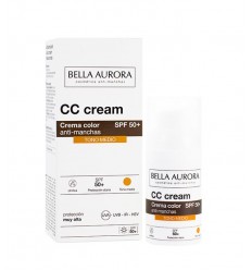 BELLA AURORA CC CREAM SPF 50 COLOR MEDIO ANTIMANCHAS 30 ML