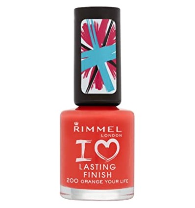 RIMMEL LONDON LASTING FINISH ESMALTE 200 ORANGE YOUR LIFE 8 ml