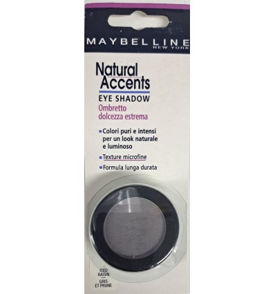 MAYBELLINE NATURAL ACCENTS SOMBRA OJOS ICED RAISIN / GRIS ET PRUNE