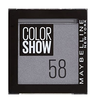 MAYBELLINE COLOR SHOW SOMBRA DE OJOS MONO 58 GLIZZY GREY