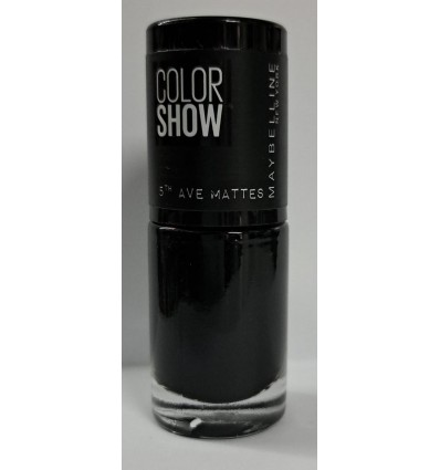 MAYBELLINE COLOR SHOW 5TH AVE MATTE ESMALTE 454 BLACK CARD CHARGE 7 ml