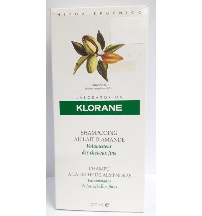 KLORANE CHAMPÚ A LA LECHE DE ALMENDRAS 200 ml