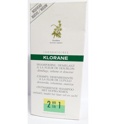 KLORANE CHAMPÚ DESENREDANTE A LA FLOR DE LUPULO 2 EN 1 200 ml