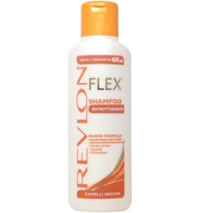 REVLON FLEX CHAMPÚ REESTRUCTURANTE CABELLO SECO 400 ml