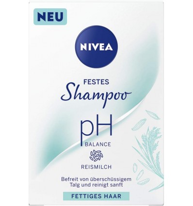 NIVEA PH BALANCE CHAMPÚ SÓLIDO LECHE DE ARROZ 75 g