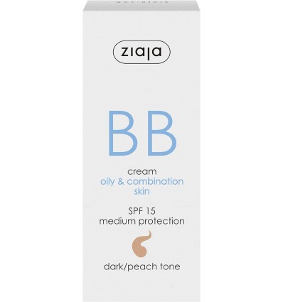 ZIAJA BB CREAM SPF 15 PIELES GRASA Y MIXTAS - TONO OSCURO 50 ml