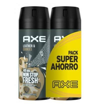 AXE LEATHER & COOKIES 48 H DEO SPRAY 2 X 150 ml