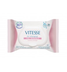 VITESSE TOALLITAS DESMAQUILLANTES CARA Y OJOS P SENSIBLE/SECA 25 UNIDADES