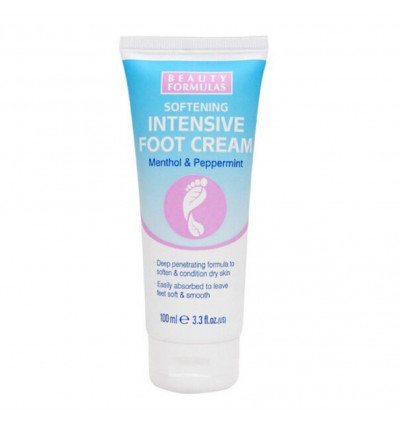 BEAUTY FORMULAS FOOT CREAM INTENSIVE menthol & pepermint 100 ml