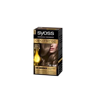 SYOSS OLEO INTENSE TINTE PERMANENTE SIN AMONIACO 6 - 55 CASTAÑO HUMO