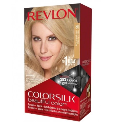 REVLON COLORSILK TINTE SIN AMONIACO 80 RUBIO CLARO CENIZO