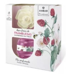 AMBAR AGUA FRESCA DE FRAMBUESAS FLOR PERFUMADA 60 ml