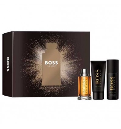 HUGO BOSS THE SCENT EDT 100 ml SPRAY + GEL 100 ml + DEO SPRAY 150 ml MEN