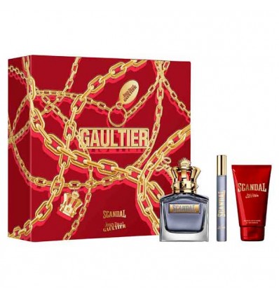 JEAN PAUL GAULTIER SCANDAL POUR HOMME EDT 100 ml SPRAY + GEL 75 ml + EDT 10 ml SPRAY