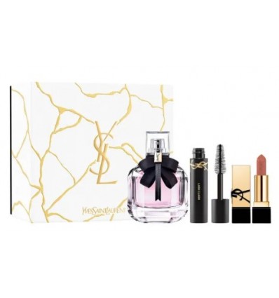 YVES SAINT LAURENT MON PARIS EDP 50 ml SPRAY + MÁSCARA NEGRA 2 ml + LABIAL 1.3 g