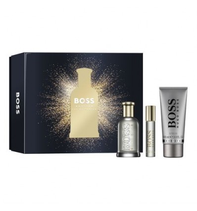 HUGO BOSS BOTTLED EAU DE PARFUM 100 ml SPRAY + EDP 10 ml SPRAY + GEL 100 ml