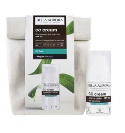 BELLA AURORA CC CREAM OIL FREE SPF 50 30 ml + NECESER