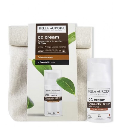 BELLA AURORA CC CREAM EXTRACUBRIENTE SPF 50 30 ml + NECESER