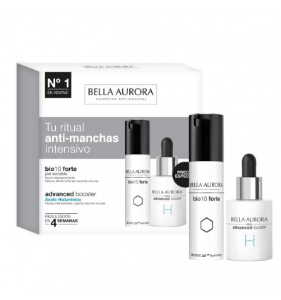 BELLA AURORA BIO 10 FORTE SERUM 30 ml + ADVANCED BOOSTER ÁCIDO HIALURÓNICO 30 ml