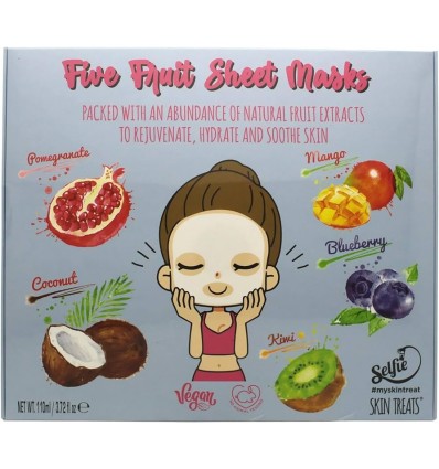 SKIN TREATS FIVE FRUIT SHEET MASKS