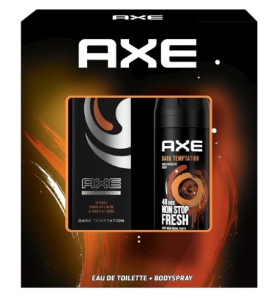 AXE DARK TEMPTATION EDT 50 ml SPRAY + DEO SPRAY 150 ml