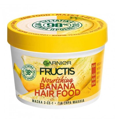 FRUCTIS HAIR FOOD BANANA MASCARILLA NUTRITIVA 390 ml