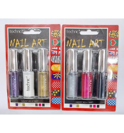 TECHNIC NAIL ART SET 6 lacas de uñas de 6,5 ml Ref. 20107