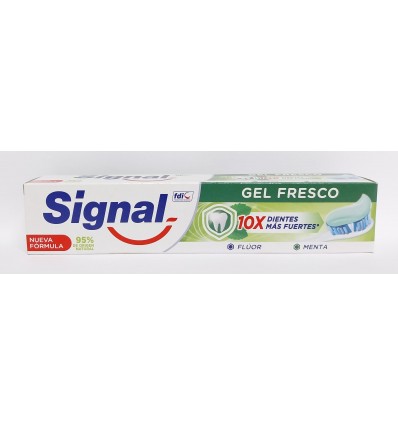 SIGNAL GEL FRESCO 10 X DIENTES MÁS FUERTES MENTA 75 ml