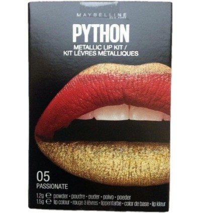 MAYBELLINE PYTHON METALLIC LIP KIT 05 PASSIONATE