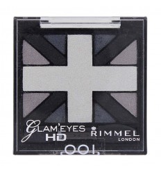 RIMMEL GLAM EYES HD QUAD SOMBRAS DE OJOS 001 BLACK CAB 2.5 g