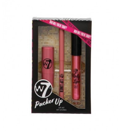 W7 PUCKER UP KIT LÁPIZ LABIAL, PERFILADOR LABIOS Y GLOSS Ref. 990309