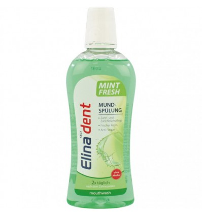 ELINA DENT ENJUAGUE BUCAL MENTA SIN ALCOHOL 500 ml