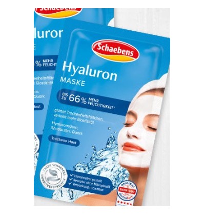 SCHAEBENS HYALUROM MASCARILLA FACIAL 2 X 5 ml