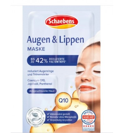 SCHAEBENS Q10 OJOS Y LABIOS MASCARILLA 4 X 1.5 ml