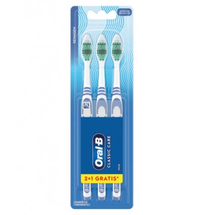 ORAL B CLASSIC CARE PACK 3 CEPILLOS DENTALES MEDIO