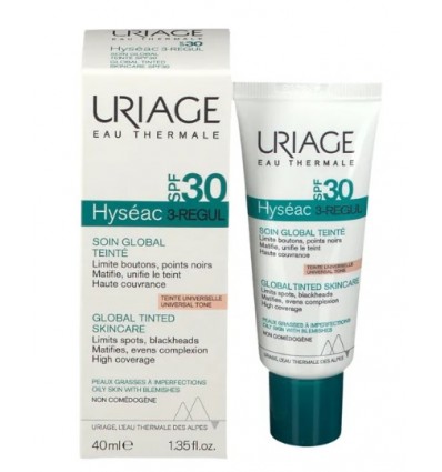 URIAGE HYSEAC 3- REGUL CUIDADO GLOBAL CON COLOR SPF 30 40 ml