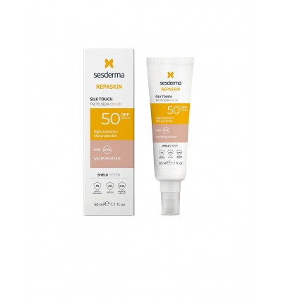 SESDERMA REPASKIN PROTECTOR SOLAR FACIAL SPF 50 TACTO SEDA COLOR 50 ml