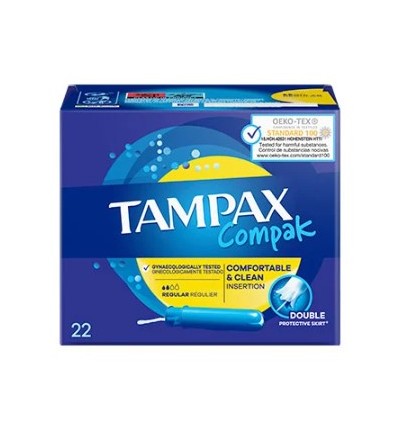 TAMPAX COMPAK REGULAR 22 unidades